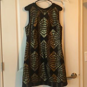 ABS Metallic Shift Dress NWT
